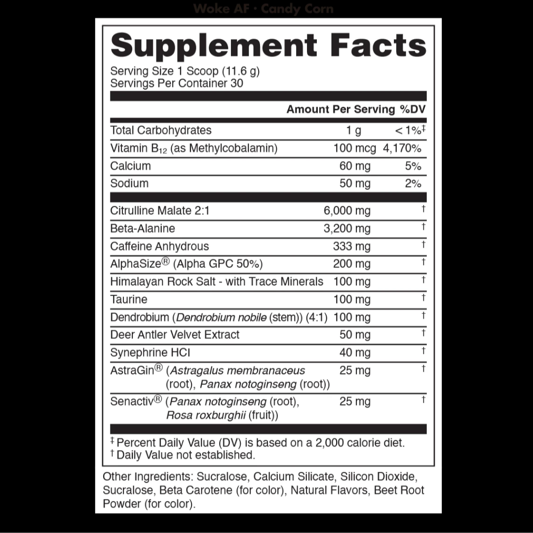 BUCKED UP WOKE AF 30 SERV