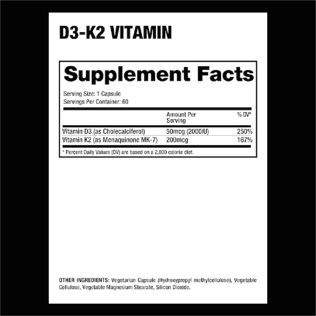 DRAGON VITAMIN D3-K2 60 CAP