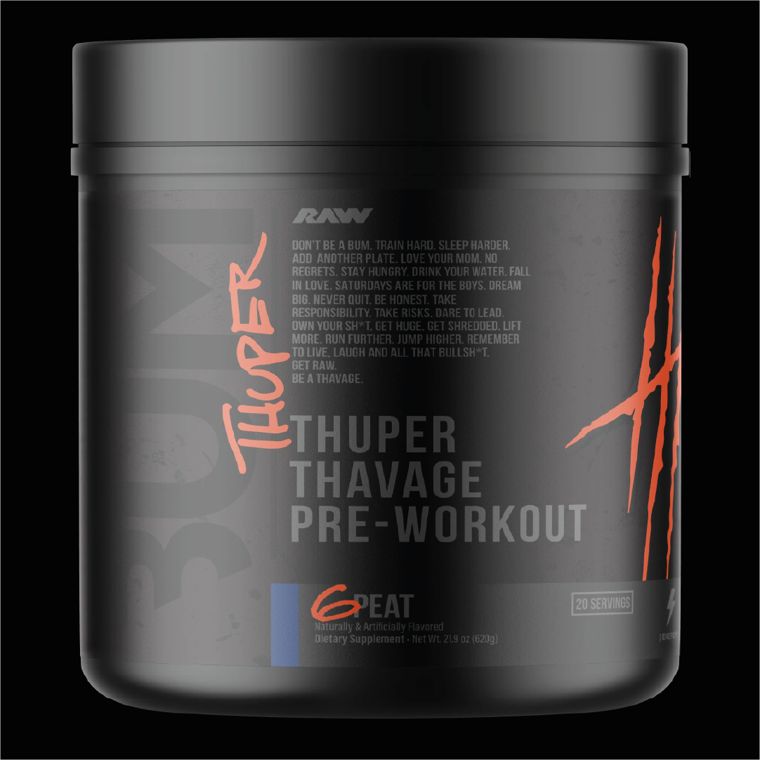 RAW THUPER THAVAGE PRE-WORKOUT 20 SERV
