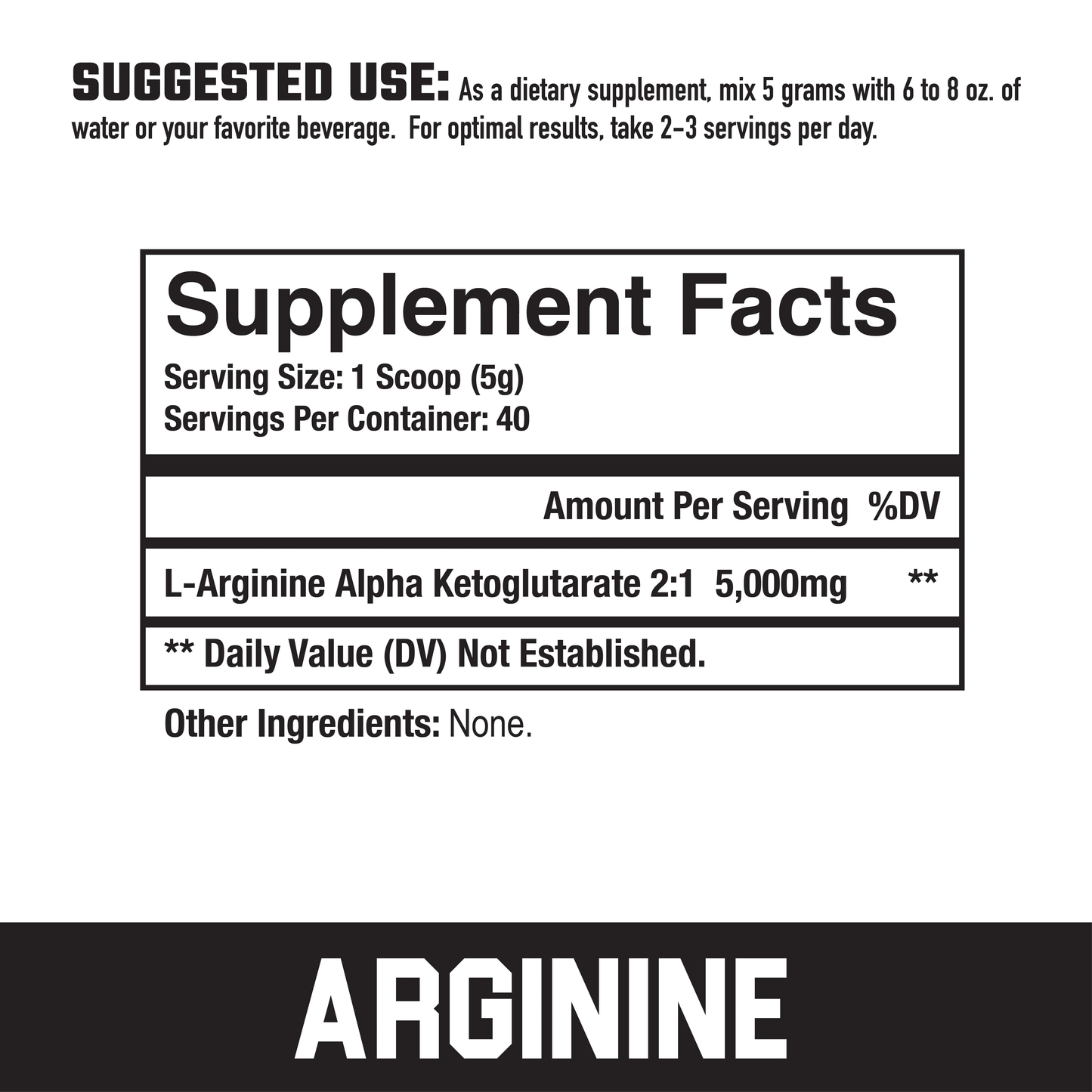 AXE & SLEDGE ARGININE 40 SERV