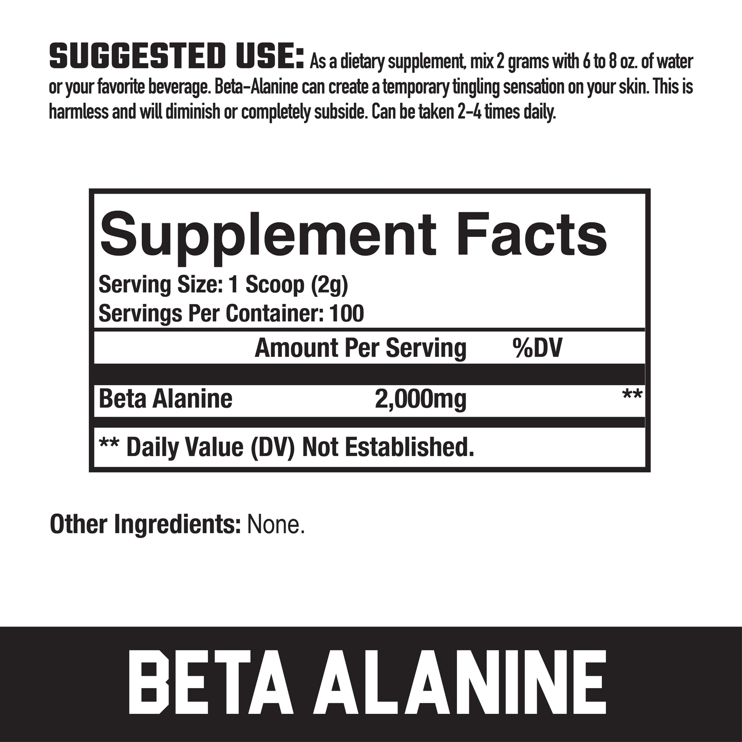 AXE & SLEDGE BETA ALANINE 100 SERV