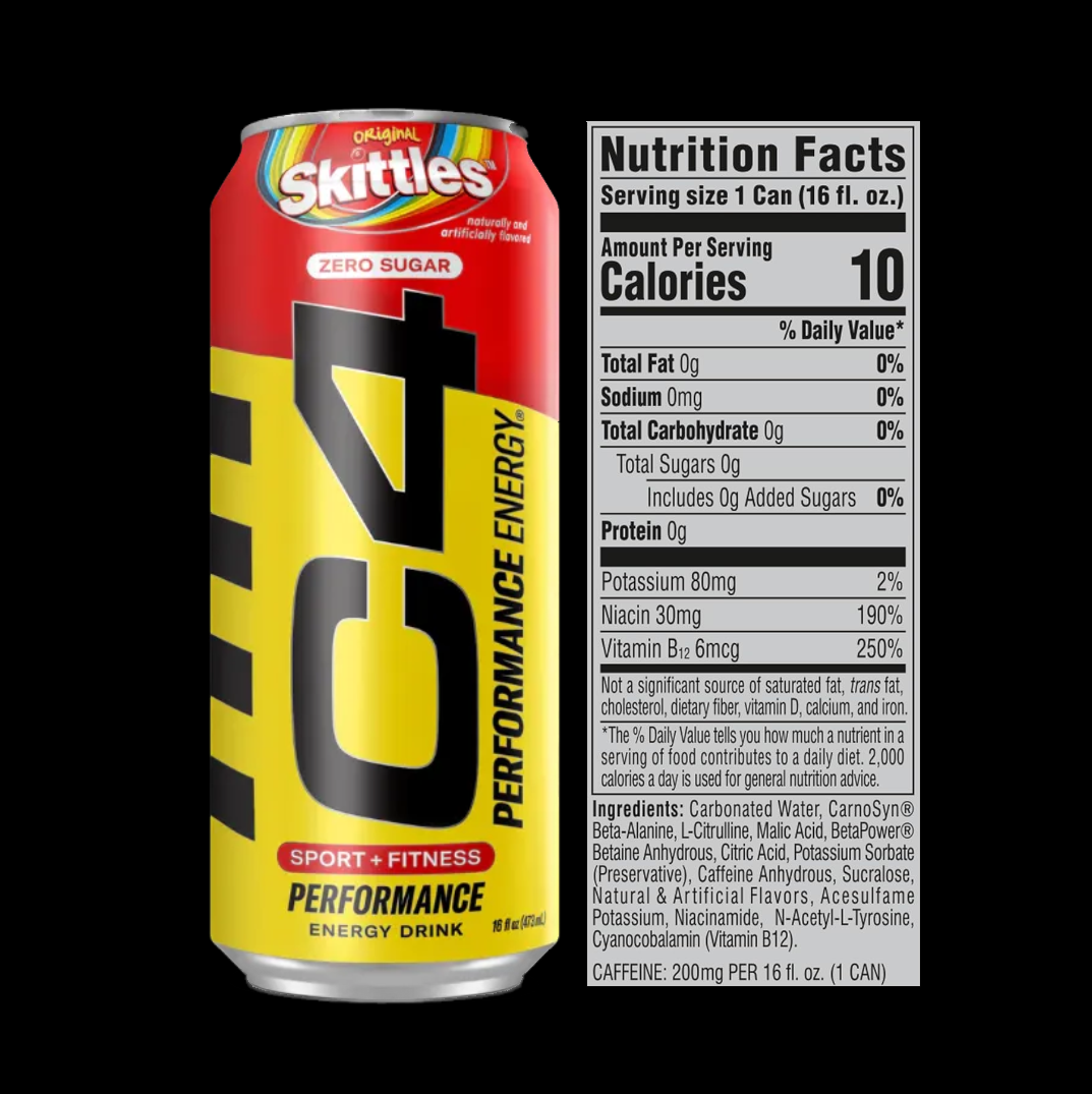 CELLUCOR C4 PERFORMANCE ENERGY DRINK