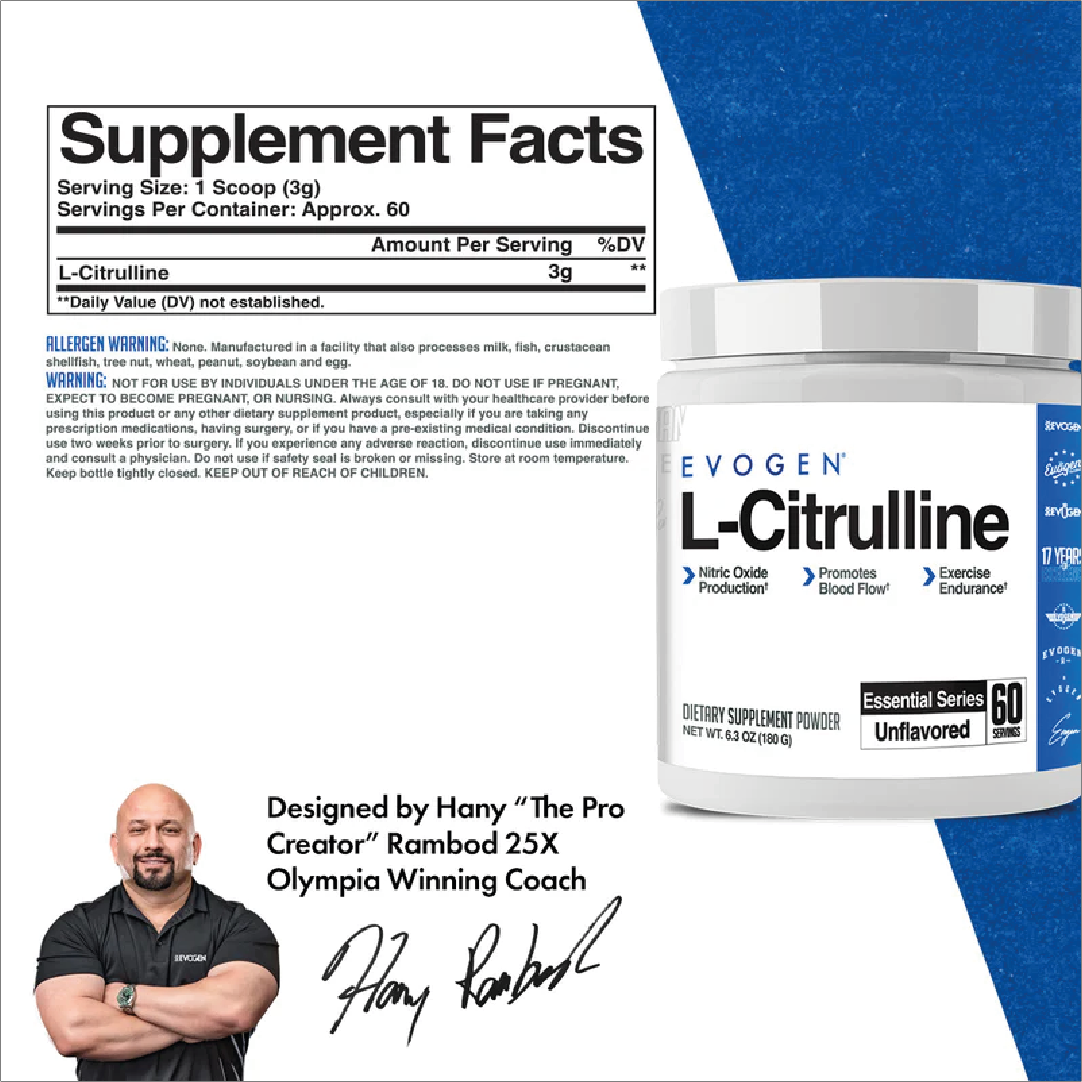 EVOGEN L-CITRULLINE 60 SERV