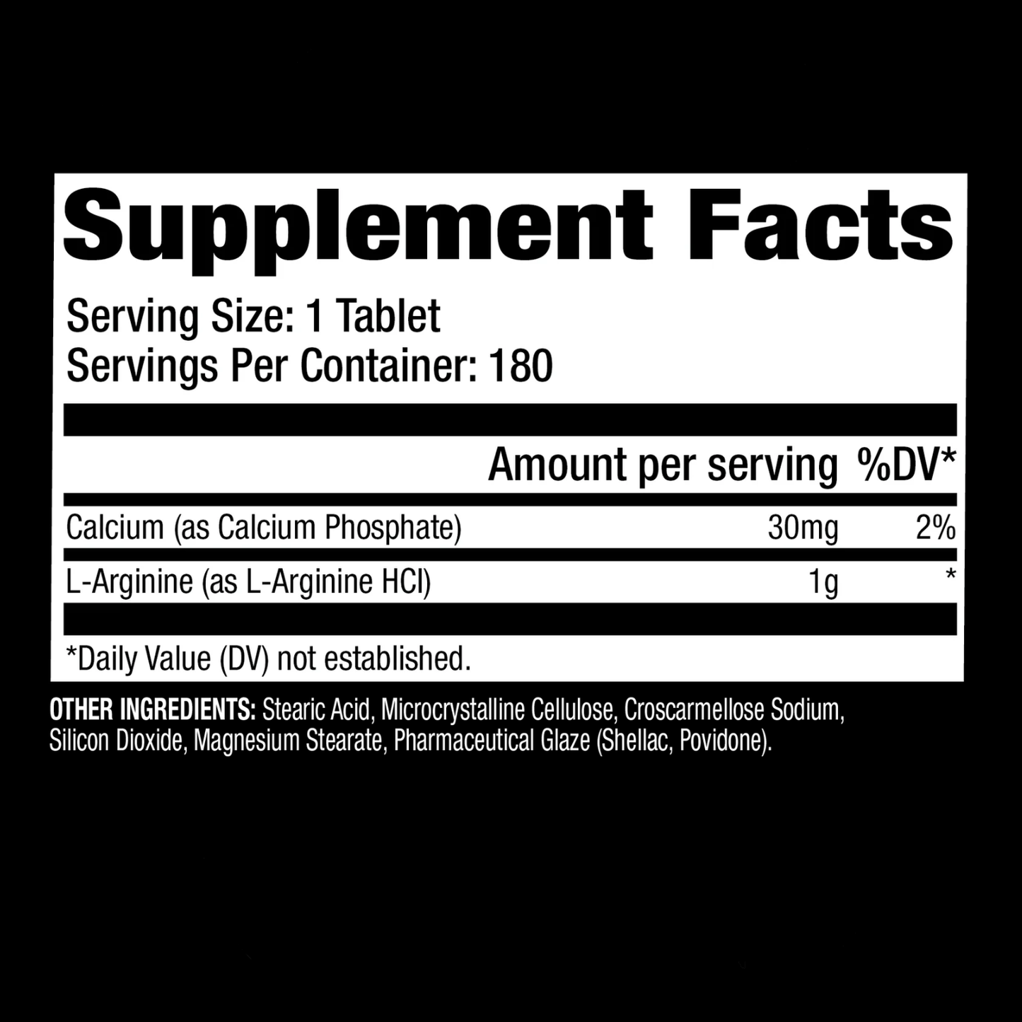 GAT L-ARGININE 180 TAB