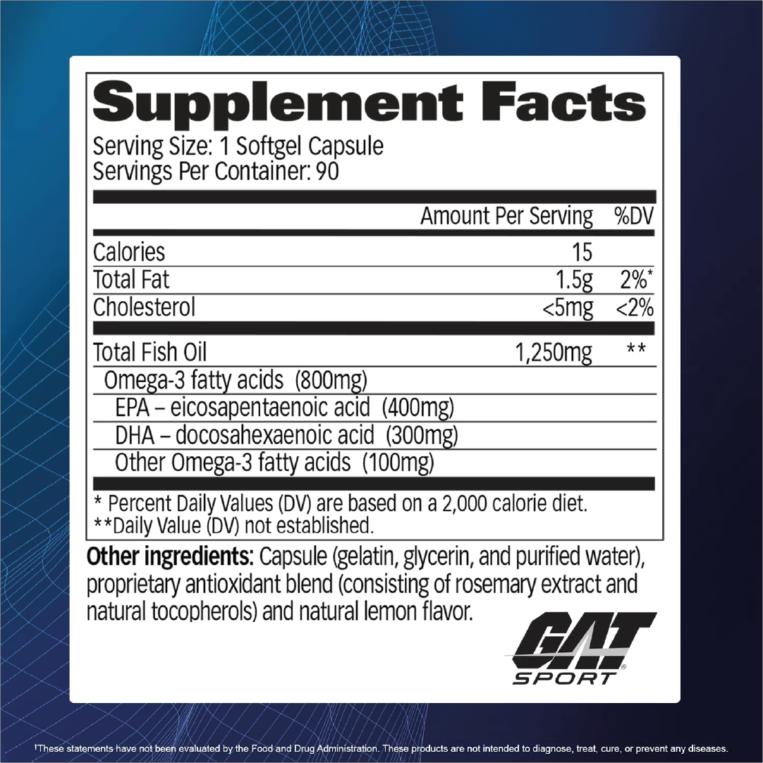 GAT OMEGA-3 ESSENTIALS 90 SOFTGELS