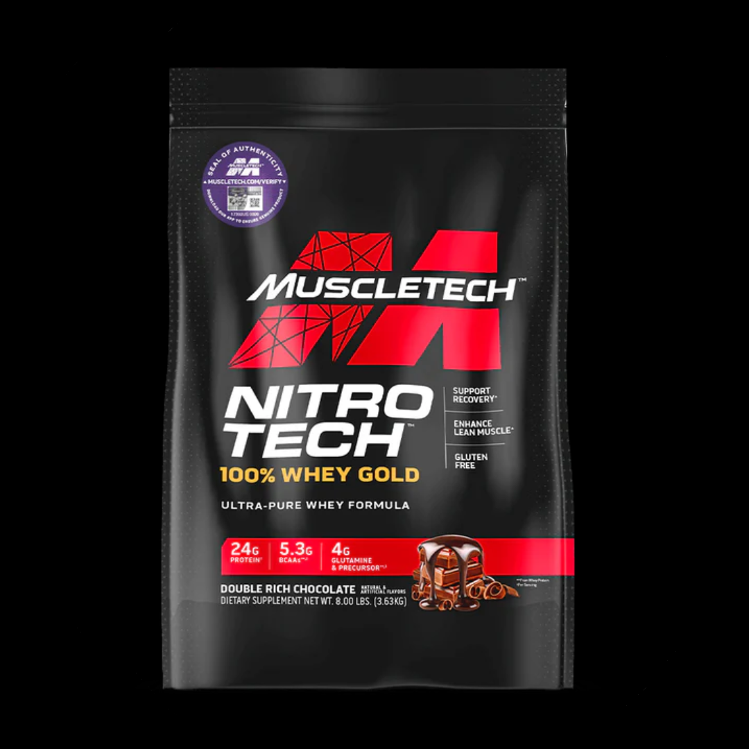 MUSCLETECH NITRO-TECH 100% WHEY GOLD 8LB