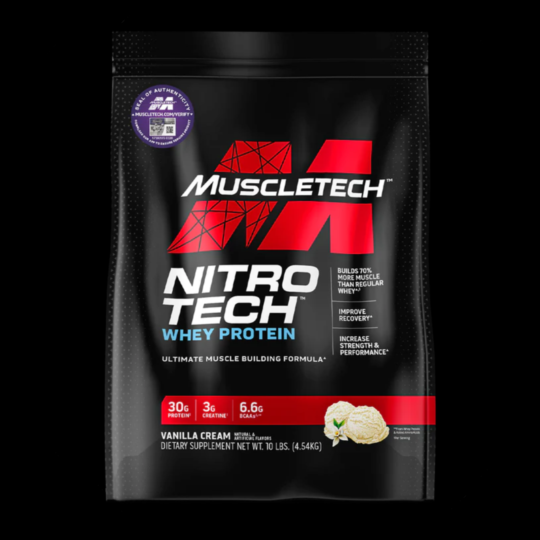 MUSCLETECH NITRO-TECH WHEY PROTEIN 10LB