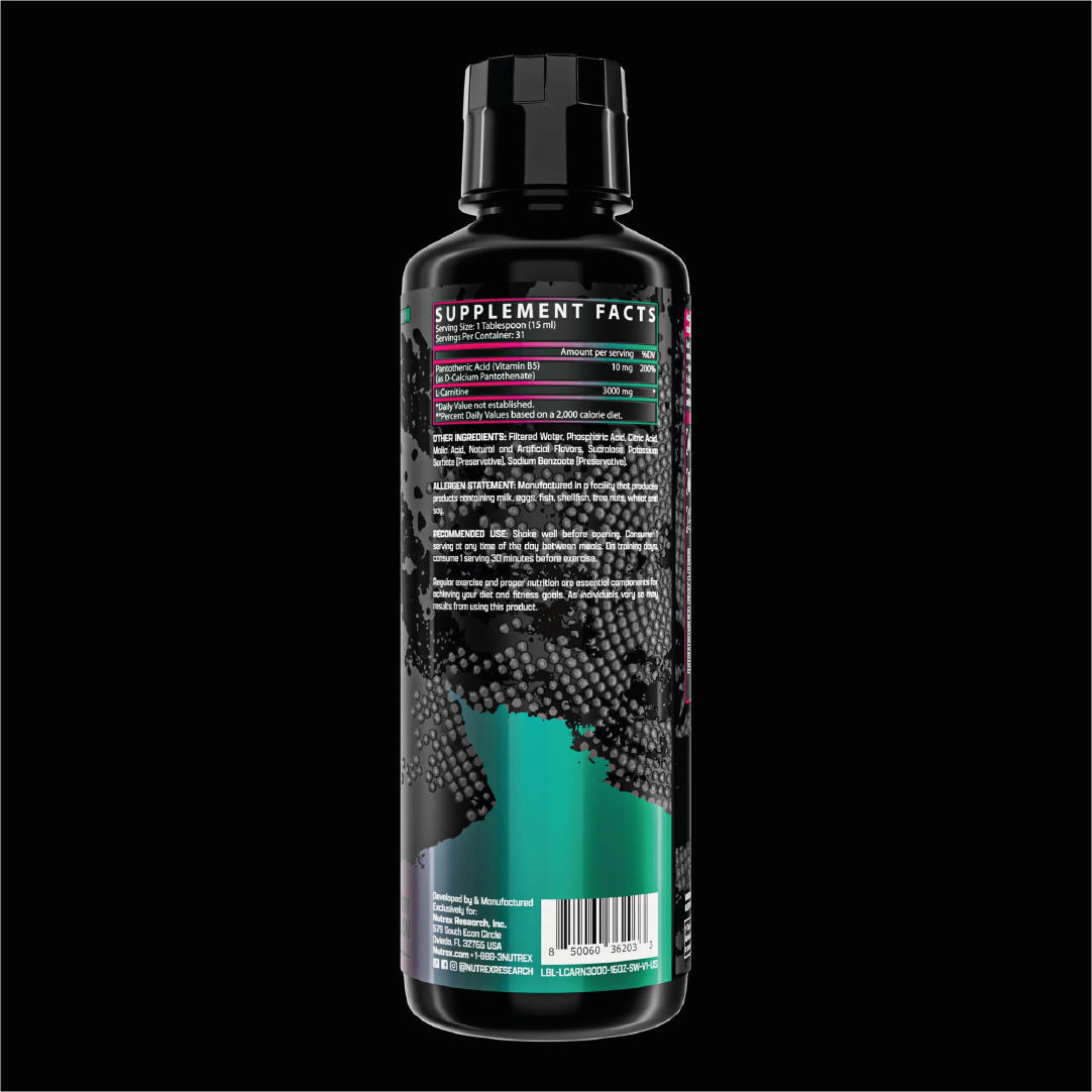 NUTREX LIQUID L-CARNITINE 3000 31 SERV