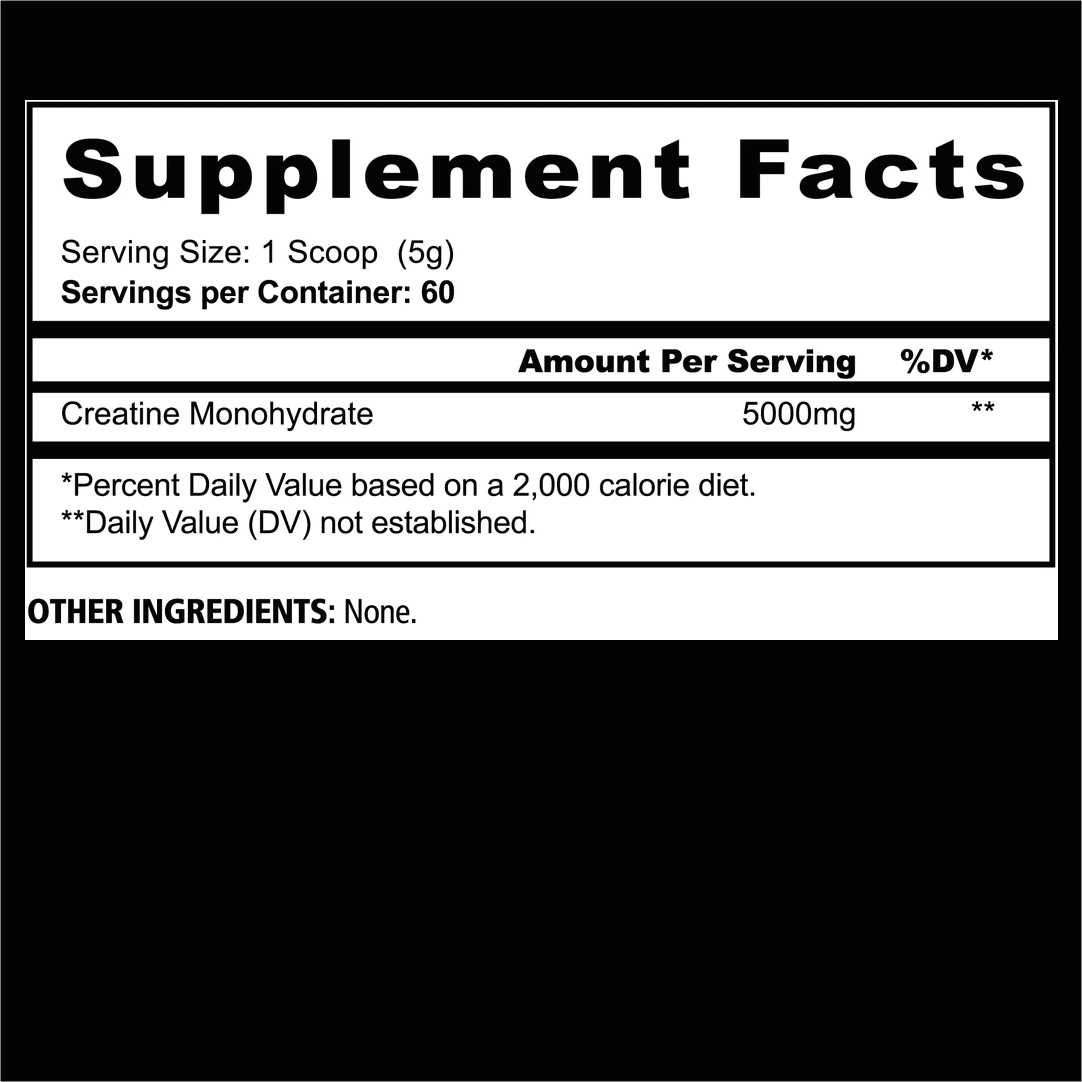 PANDA MICRONIZED CREATINE MONOHYDRATE 60 SERV