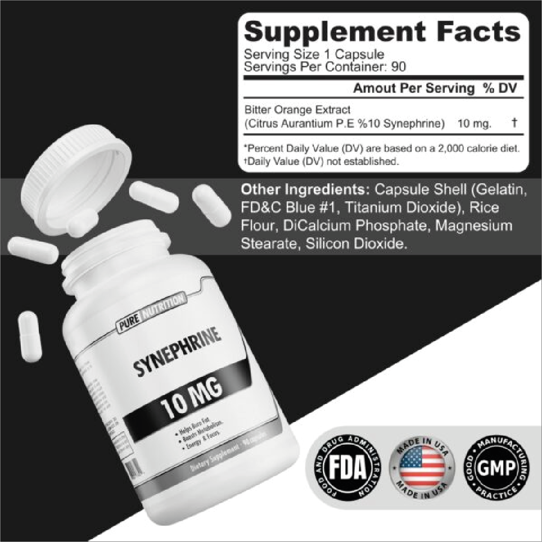 PURE NUTRITION SYNEPHRINE 10MG 90 CAPS