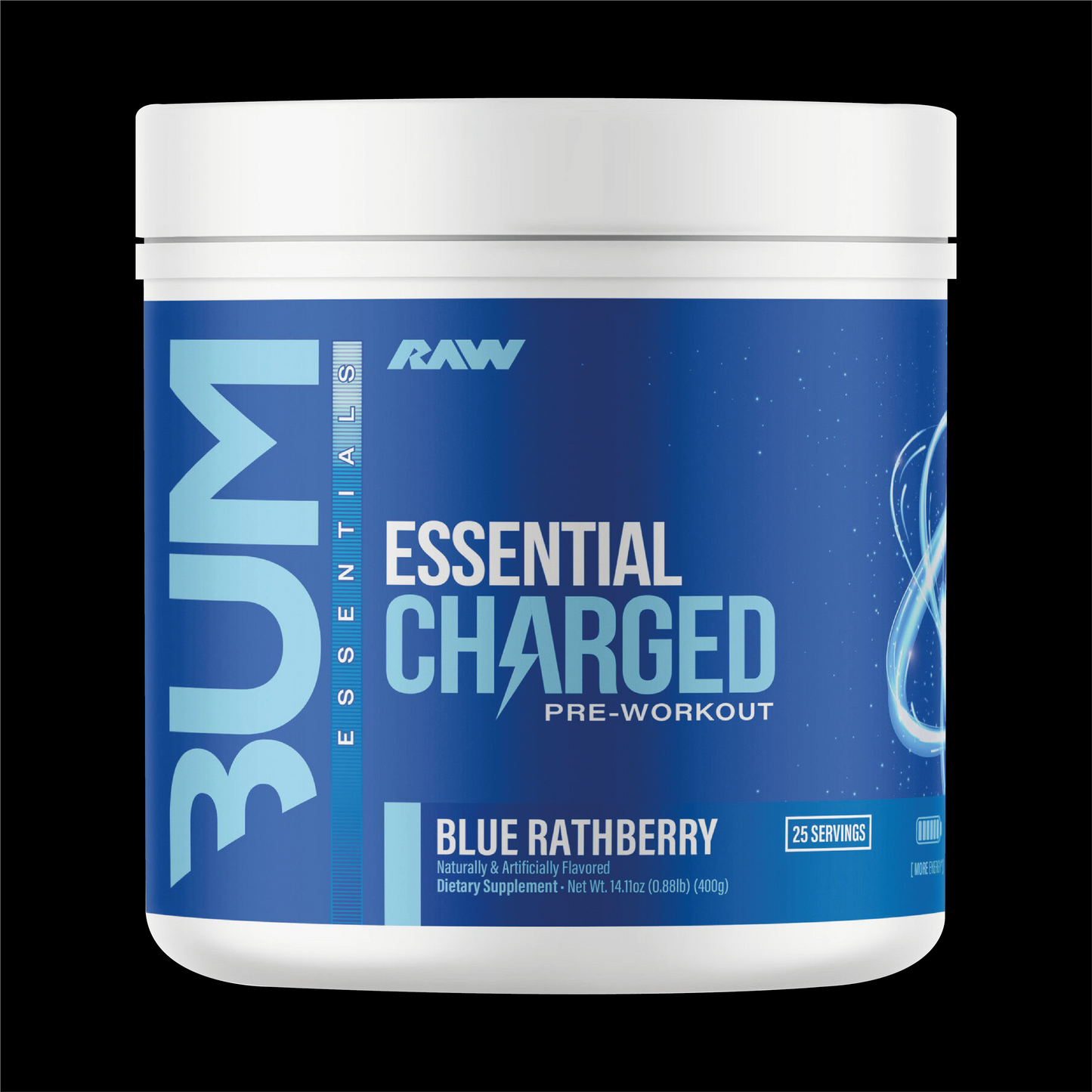 RAW ESSENTIAL CHARGED PRE-WORKOUT 25 SERV