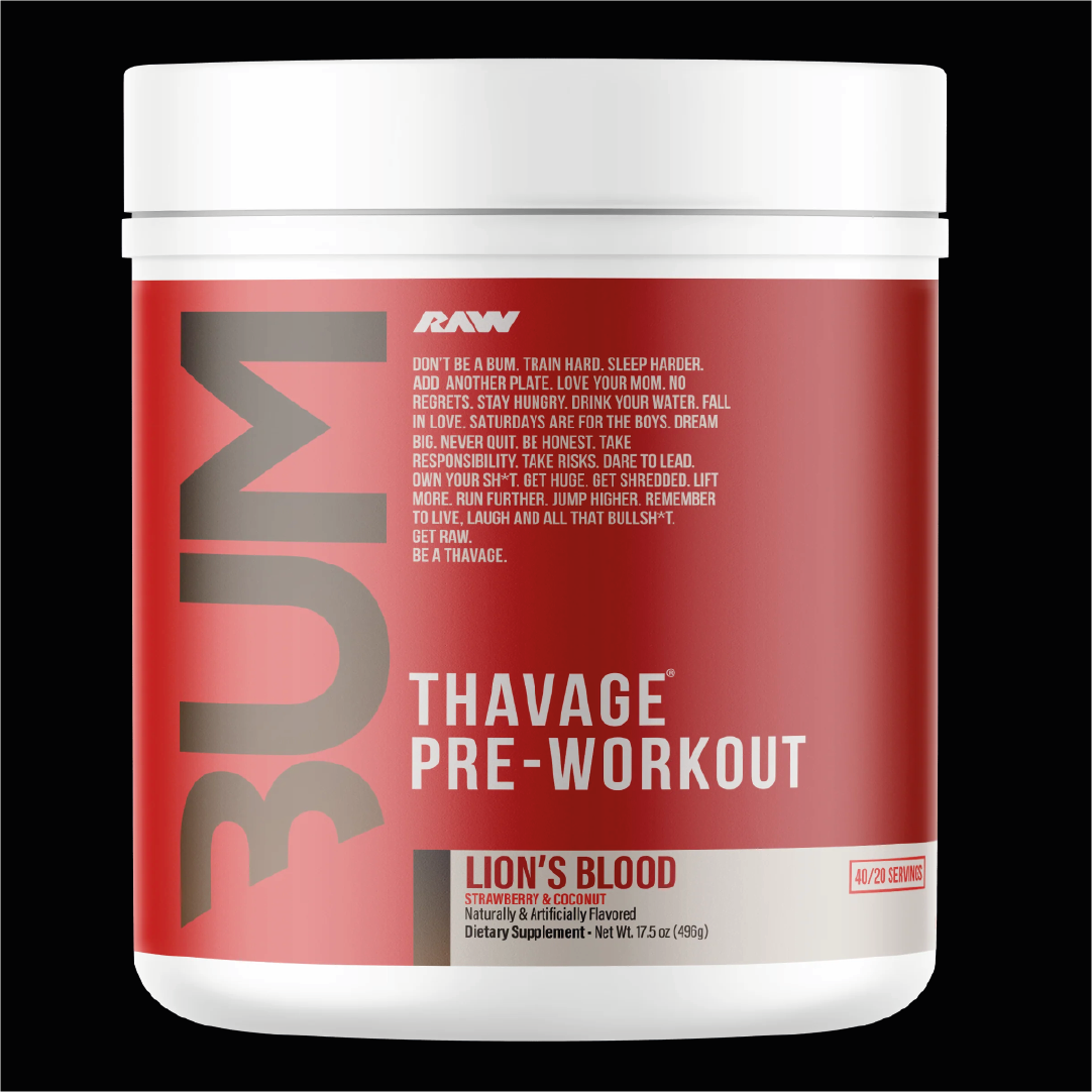 RAW THAVAGE PRE-WORKOUT 40/20 SERV