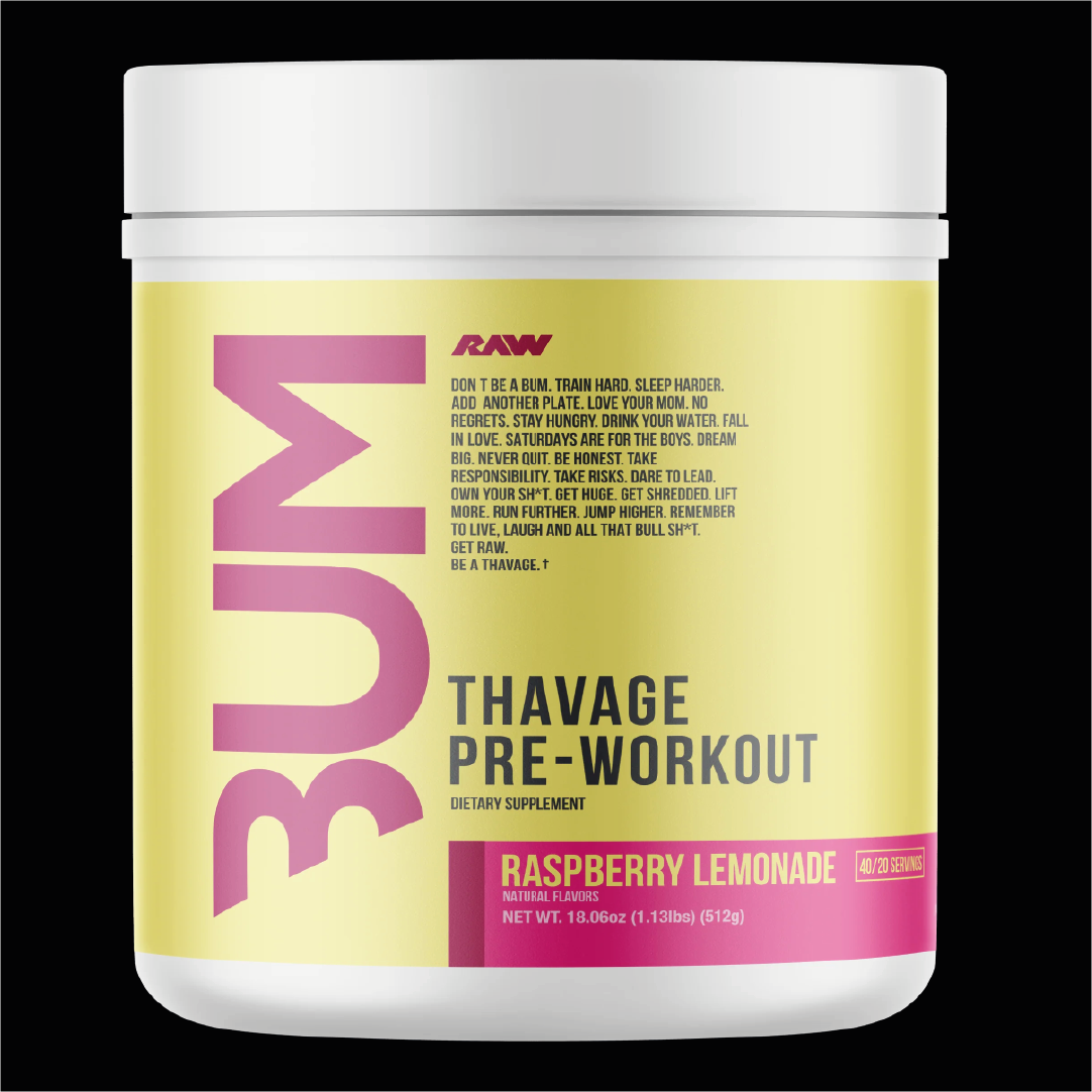 RAW THAVAGE PRE-WORKOUT 40/20 SERV